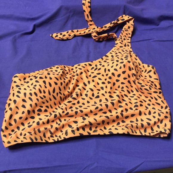 Orange Leopard Print Bikini Set NWT - Picture 2 of 5